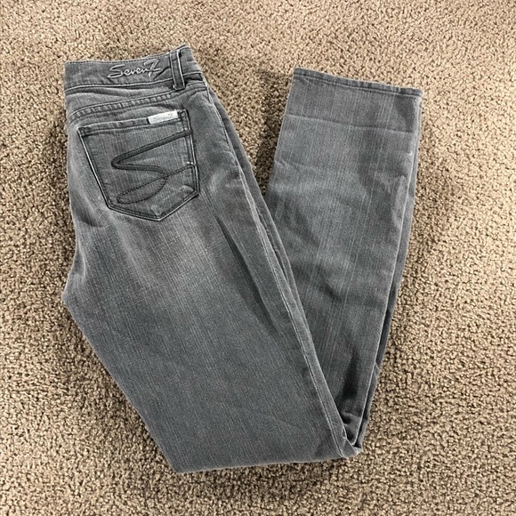 Seven7 Slim Gray Denim Jeans Size 30 - Picture 1 of 5